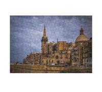 Rompecabezas 1000pcs(38x26cm) para Adolescentes City of Valletta in Malta Rompecabezas para Adultos Juguetes Antiestrés Mejora La Memoria 1000pcs(38x26cm)