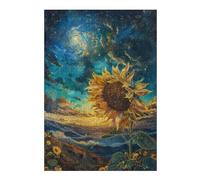 Rompecabezas 1000pcs(38x26cm) para Adolescentes Cosmic Sunflower Landscape-1 Rompecabezas para Adultos Juego Práctico Corte De Precisión 1000pcs(38x26cm)