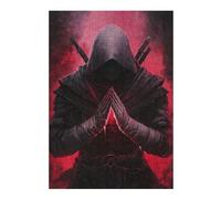 Rompecabezas 1000pcs(38x26cm) para Adolescentes Dark Assassin with Red Aura Rompecabezas para Adultos Juego Práctico Carrera De Velocidad De Manos Ayuda A Ejercitar El Cerebro 1000pcs(38x26cm)