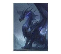 Rompecabezas 1000pcs(38x26cm) para Adolescentes Dark Dragon Fantasy Artwork -4 Rompecabezas para Adultos Juego Práctico Alivia El Estrés Cumpleaños Y Navidad 1000pcs(38x26cm)