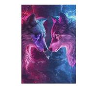 Rompecabezas 1000pcs(38x26cm) para Adolescentes Electric Wolf Encounter-1 Rompecabezas para Adultos Juegos Relajantes Que Mejoran La Memoria Regalos para Reducir El Estrés 1000pcs(38x26cm)
