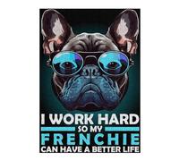Rompecabezas 1000pcs(38x26cm) para Adolescentes Funny French Bulldog Quote Rompecabezas para Adultos Juguetes Antiestrés Decoración del Hogar Desafiante De Completar 1000pcs(38x26cm)