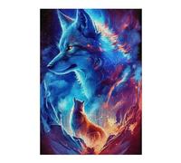 Rompecabezas 1000pcs(38x26cm) para Adolescentes Galactic Wolf Spirit Art Print Rompecabezas para Adultos Juguetes Antiestrés Mejora La Memoria Regalos De Cumpleaños Y Únicos 1000pcs(38x26cm)