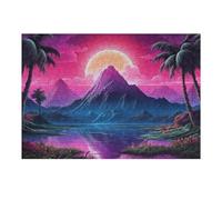 Rompecabezas 1000pcs(38x26cm) para Adolescentes Neon Palms Euphoria Rompecabezas para Adultos Juguetes Antiestrés Mejora La Memoria 1000pcs(38x26cm)