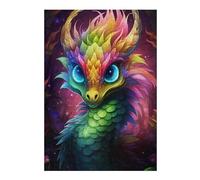 Rompecabezas 1000pcs(38x26cm) para Adolescentes Rainbow Dragon Fantasy Art Rompecabezas para Adultos Juegos Divertidos Regalos para Mujeres para Cumpleaños, Navidad 1000pcs(38x26cm)