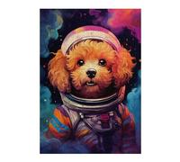 Rompecabezas 1000pcs(38x26cm) para Adolescentes Space Poodle Adventure Rompecabezas para Adultos Juego Práctico Decoración Desafío Educativo 1000pcs(38x26cm)