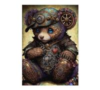 Rompecabezas 1000pcs(38x26cm) para Adolescentes Steampunk Panda Art Print Rompecabezas para Adultos Juegos Divertidos Regalos para Mujeres para Cumpleaños, Navidad 1000pcs(38x26cm)