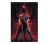Rompecabezas 1000pcs(38x26cm) para Adultos Fallen Angel with Wings of Fire Rompecabezas Juegos Relajantes Corte De Precisión Cumpleaños 1000pcs(38x26cm)