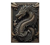 Rompecabezas 1000pcs(38x26cm) para Adultos Legendary Golden Dragon Rompecabezas para Adultos Juguetes Antiestrés Corte De Precisión Cumpleaños 1000pcs(38x26cm)
