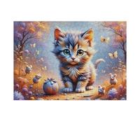 Rompecabezas 1000pcs(38x26cm) para Adultos Magical Forest Adventure with Cute Creatures Rompecabezas Juegos Relajantes Corte De Precisión Cumpleaños 1000pcs(38x26cm)