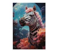 Rompecabezas 1000pcs(38x26cm) para Adultos Magical Zebra in Fantasy Forest Rompecabezas para Adultos Juegos Familiares Corte De Precisión Regalo De Cumpleaños, Regalos, 1000pcs(38x26cm)