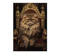 Rompecabezas 1000pcs(38x26cm) para Adultos Royal Persian Cat Throne-9 Rompecabezas Juguetes Antiestrés Desafío Difícil para Cumpleaños, Navidad 1000pcs(38x26cm)