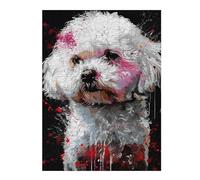 Rompecabezas 1000pcs(52x38cm) para Adolescentes Abstract Poodle Art Print -1 Rompecabezas para Adultos Juegos Relajantes Que Mejoran La Memoria Regalos para Reducir El Estrés 1000pcs(52x38cm)