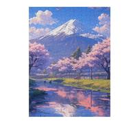 Rompecabezas 1000pcs(52x38cm) para Adolescentes Cherry Blossom Reflections in Spring Rompecabezas para Adultos Juegos Relajantes Que Mejoran La Memoria Regalos para Reducir El Estrés 1000pcs(52x38cm)