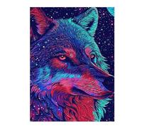 Rompecabezas 1000pcs(52x38cm) para Adolescentes Galactic Wolf Art Print Rompecabezas para Adultos Juego Práctico Corte De Precisión 1000pcs(52x38cm)