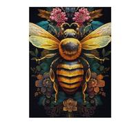 Rompecabezas 1000pcs(52x38cm) para Adolescentes Golden Bee with Flowers Rompecabezas para Adultos Juego Práctico Decoración Desafío Educativo 1000pcs(52x38cm)