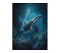 Rompecabezas 1000pcs(52x38cm) para Adolescentes Orca in The Deep Blue Sea Rompecabezas para Adultos Juguetes Antiestrés Decoración del Hogar Desafiante De Completar 1000pcs(52x38cm)
