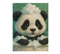 Rompecabezas 1000pcs(52x38cm) para Adolescentes Panda Bath Time Rompecabezas para Adultos Juguetes Antiestrés Mejora La Memoria 1000pcs(52x38cm)