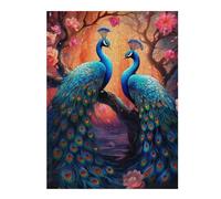 Rompecabezas 1000pcs(52x38cm) para Adolescentes Peacock Paradise Fantasy Artwork Rompecabezas para Adultos Juguetes Antiestrés Mejora La Memoria Regalos De Cumpleaños Y Únicos 1000pcs(52x38cm)