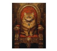 Rompecabezas 1000pcs(52x38cm) para Adolescentes Royal Persian Cat Throne-3 Rompecabezas para Adultos Juego Práctico Carrera De Velocidad De Manos Ayuda A Ejercitar El Cerebro 1000pcs(52x38cm)