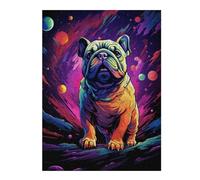 Rompecabezas 1000pcs(52x38cm) para Adolescentes Space Bulldog Adventure Rompecabezas para Adultos Juguetes Antiestrés Mejora La Memoria Regalos De Cumpleaños Y Únicos 1000pcs(52x38cm)