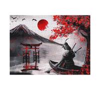 Rompecabezas 1000pcs(52x38cm) para Adultos Abstract Samurai MT Fuji Oil Painting Style Rompecabezas para Adultos Juguetes Antiestrés Corte De Precisión Cumpleaños 1000pcs(52x38cm)