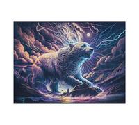 Rompecabezas 1000pcs(52x38cm) para Adultos Electric Polar Bear Storm Rompecabezas para Adultos Juguetes De Bricolaje Vacaciones En Casa Matar El Tiempo Desafío Educativo 1000pcs(52x38cm)