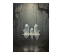 Rompecabezas 1000pcs(52x38cm) para Adultos Ghostly Swing in Forest Rompecabezas Juguetes Antiestrés Desafío Difícil para Cumpleaños, Navidad 1000pcs(52x38cm)