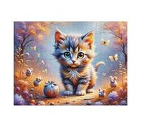 Rompecabezas 1000pcs(52x38cm) para Adultos Magical Forest Adventure with Cute Creatures Rompecabezas Juegos Relajantes Corte De Precisión Cumpleaños 1000pcs(52x38cm)