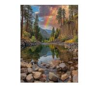 Rompecabezas 1000pcs(52x38cm) para Adultos Rainbow Reflections in Nature Rompecabezas para Adultos Juguete Decoración De Pared Regalos para Mujeres Gran Regalo para Juegos 1000pcs(52x38cm)