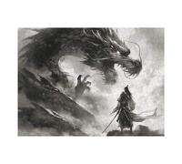 Rompecabezas 1000pcs(52x38cm) para Adultos Samurai Warrior Dragon Rompecabezas para Adultos Juguetes Antiestrés Corte De Precisión Cumpleaños 1000pcs(52x38cm)