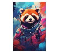 Rompecabezas 1000pcs(75x50cm) para Adolescentes Cosmic Red Panda Explorer-5 Rompecabezas para Adultos Juegos Familiares Regalo De Cumpleaños Ayuda A Ejercitar El Cerebro 1000pcs(75x50cm)