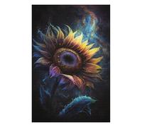 Rompecabezas 1000pcs(75x50cm) para Adolescentes Cosmic Sunflower Art Print Rompecabezas para Adultos Juego Práctico Corte De Precisión 1000pcs(75x50cm)