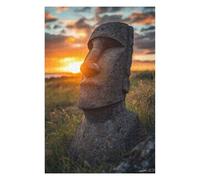 Rompecabezas 1000pcs(75x50cm) para Adolescentes Easter Island Statue Sunset Rompecabezas para Adolescentes Juguete Decoración De Pared Regalos para Mujeres Difícil Y Desafiante 1000pcs(75x50cm)