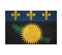 Rompecabezas 1000pcs(75x50cm) para Adolescentes Flag of Guadeloupe on Wall Rompecabezas para Adultos Juguetes Antiestrés Mejora La Memoria 1000pcs(75x50cm)