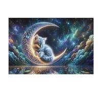 Rompecabezas 1000pcs(75x50cm) para Adolescentes Galactic Kitten Dreamscape Rompecabezas para Adultos Juguetes Antiestrés Mejora La Memoria 1000pcs(75x50cm)