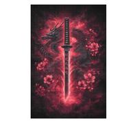 Rompecabezas 1000pcs(75x50cm) para Adolescentes Japanese Sword Art Print-1 Rompecabezas para Adultos Juego Práctico Carrera De Velocidad De Manos Ayuda A Ejercitar El Cerebro 1000pcs(75x50cm)