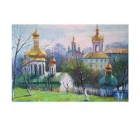 Rompecabezas 1000pcs(75x50cm) para Adolescentes Kiev Pechersk Lavra Rompecabezas para Adultos Juguetes Antiestrés Decoración del Hogar Desafiante De Completar 1000pcs(75x50cm)