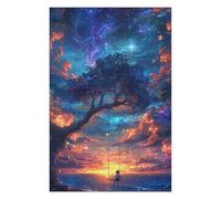 Rompecabezas 1000pcs(75x50cm) para Adolescentes Magical Swing Night Sky Rompecabezas para Adultos Juguetes Antiestrés Mejora La Memoria Regalos De Cumpleaños Y Únicos 1000pcs(75x50cm)