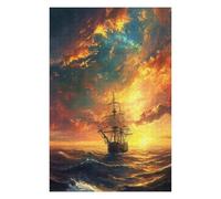 Rompecabezas 1000pcs(75x50cm) para Adolescentes Ocean Voyage at Sunset Rompecabezas para Adultos Juegos Divertidos Regalos para Mujeres para Cumpleaños, Navidad 1000pcs(75x50cm)