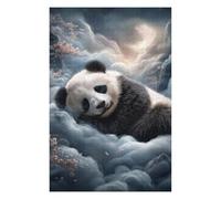 Rompecabezas 1000pcs(75x50cm) para Adolescentes Panda Dreams in Clouds Rompecabezas para Adultos Juego Práctico Carrera De Velocidad De Manos Ayuda A Ejercitar El Cerebro 1000pcs(75x50cm)