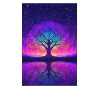 Rompecabezas 1000pcs(75x50cm) para Adolescentes Rainbow Tree Reflections Rompecabezas para Adultos Juego Práctico Corte De Precisión 1000pcs(75x50cm)