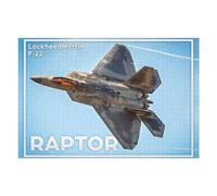 Rompecabezas 1000pcs(75x50cm) para Adolescentes Raptor F22 Stealth Fighter Rompecabezas para Adultos Juguetes Antiestrés Decoración del Hogar Desafiante De Completar 1000pcs(75x50cm)