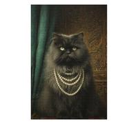 Rompecabezas 1000pcs(75x50cm) para Adolescentes Royal Persian Cat Portrait Rompecabezas Juego De Ingenio Desafío Difícil para Cumpleaños, Navidad 1000pcs(75x50cm)