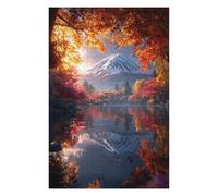 Rompecabezas 1000pcs(75x50cm) para Adultos Autumnal Reflections of Mount Fuji Rompecabezas Juguetes Antiestrés Desafío Difícil para Cumpleaños, Navidad 1000pcs(75x50cm)