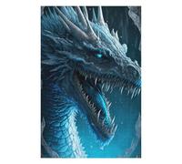 Rompecabezas 1000pcs(75x50cm) para Adultos Blue Ice Dragon Fantasy Artwork -1 Rompecabezas Juguetes Antiestrés Desafío Difícil para Cumpleaños, Navidad 1000pcs(75x50cm)