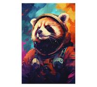 Rompecabezas 1000pcs(75x50cm) para Adultos Cosmic Red Panda Explorer-3 Rompecabezas para Adultos Juegos Familiares Corte De Precisión Regalo De Cumpleaños, Regalos, 1000pcs(75x50cm)