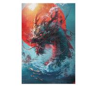 Rompecabezas 1000pcs(75x50cm) para Adultos Dragon Rising from Water Rompecabezas para Adolescentes Juego Familiar Decoración del Hogar Regalos Y Cumpleaños Únicos 1000pcs(75x50cm)