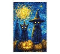 Rompecabezas 1000pcs(75x50cm) para Adultos Halloween Cats with Pumpkins-4 Rompecabezas para Adultos Juguete Decoración De Pared Regalos para Mujeres Gran Regalo para Juegos 1000pcs(75x50cm)