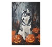 Rompecabezas 1000pcs(75x50cm) para Adultos Halloween Wolf Painting Artwork Rompecabezas para Adultos Juguete Decoración De Pared Regalos para Mujeres Gran Regalo para Juegos 1000pcs(75x50cm)
